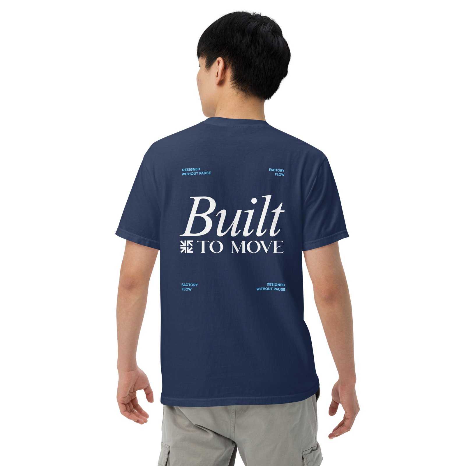 Unisex "Designed to Scale" garment-dyed heavyweight t-shirt Dark - Image 15