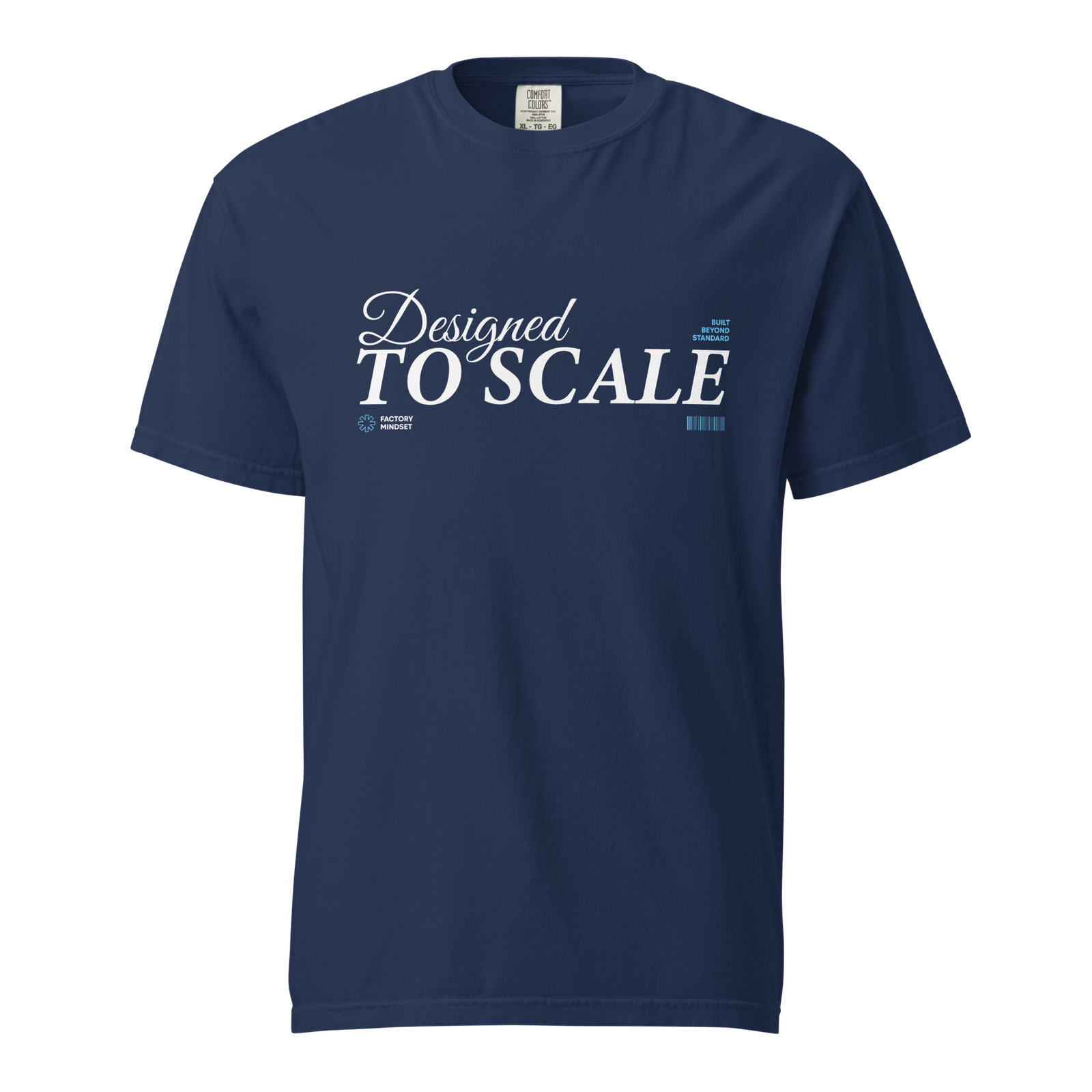 Unisex "Designed to Scale" garment-dyed heavyweight t-shirt Dark - Image 2