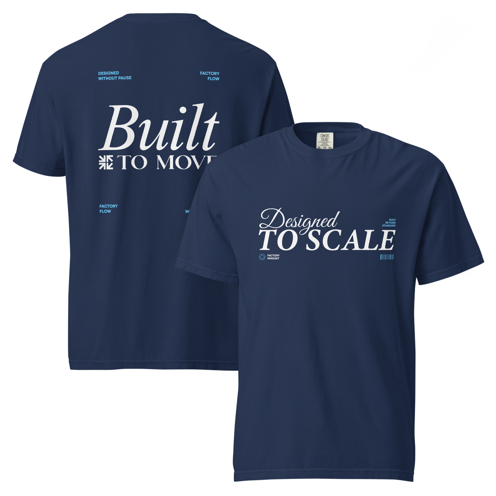 Unisex "Designed to Scale" garment-dyed heavyweight t-shirt Dark - Image 10