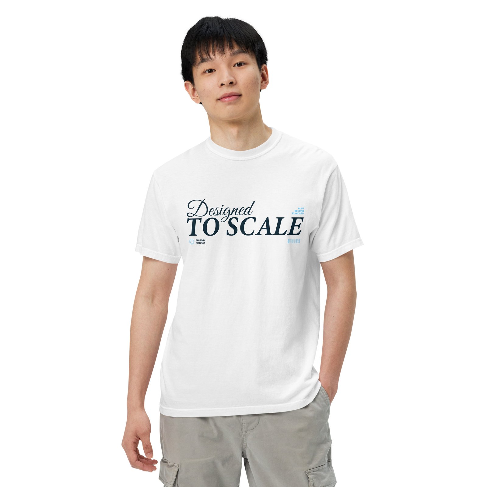 Unisex "Designed to Scale" garment-dyed heavyweight t-shirt - Image 9