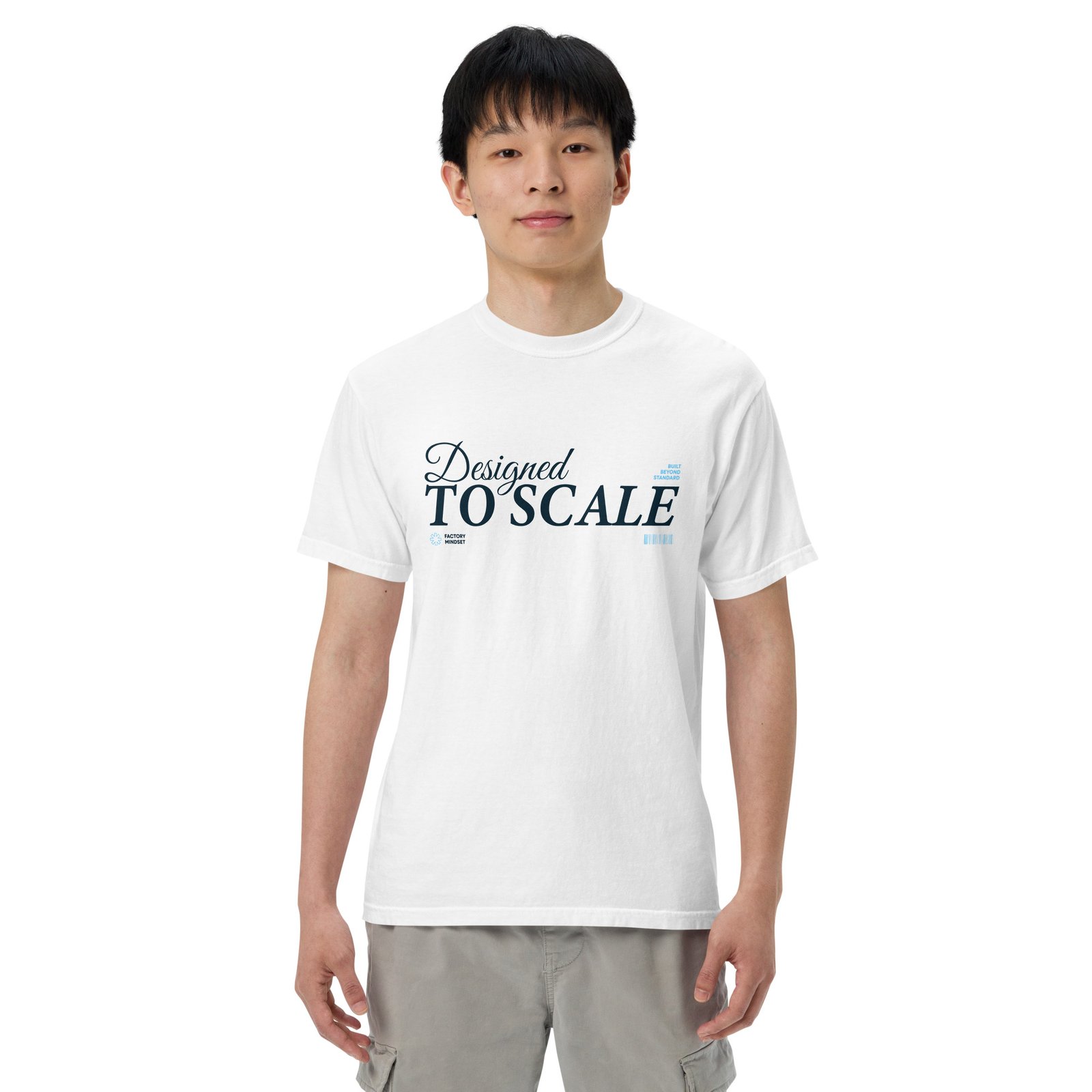 Unisex "Designed to Scale" garment-dyed heavyweight t-shirt - Image 6
