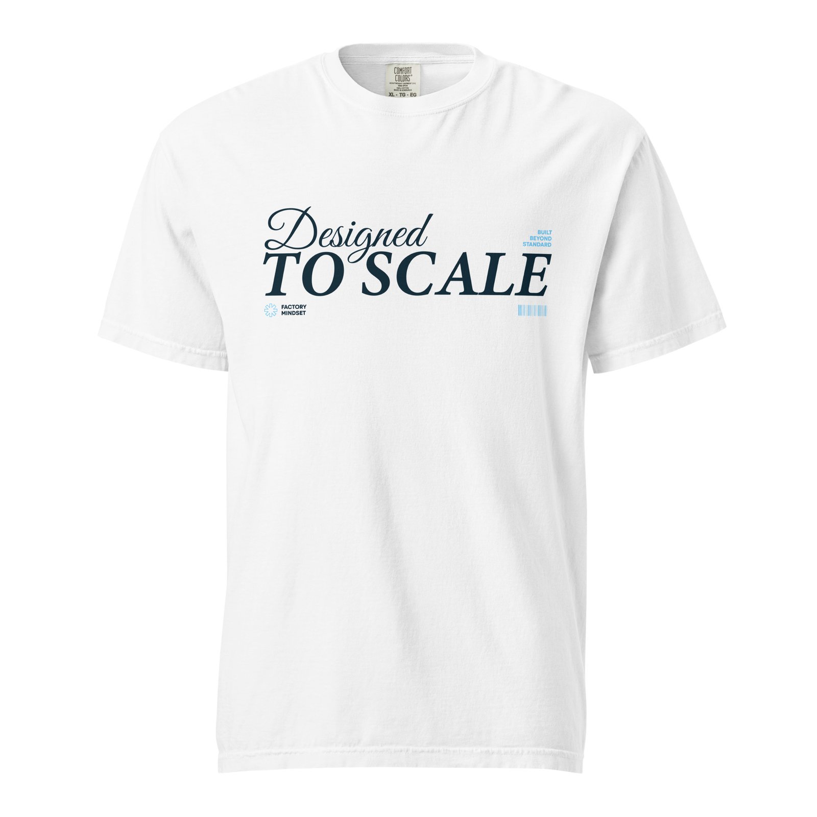 Unisex "Designed to Scale" garment-dyed heavyweight t-shirt