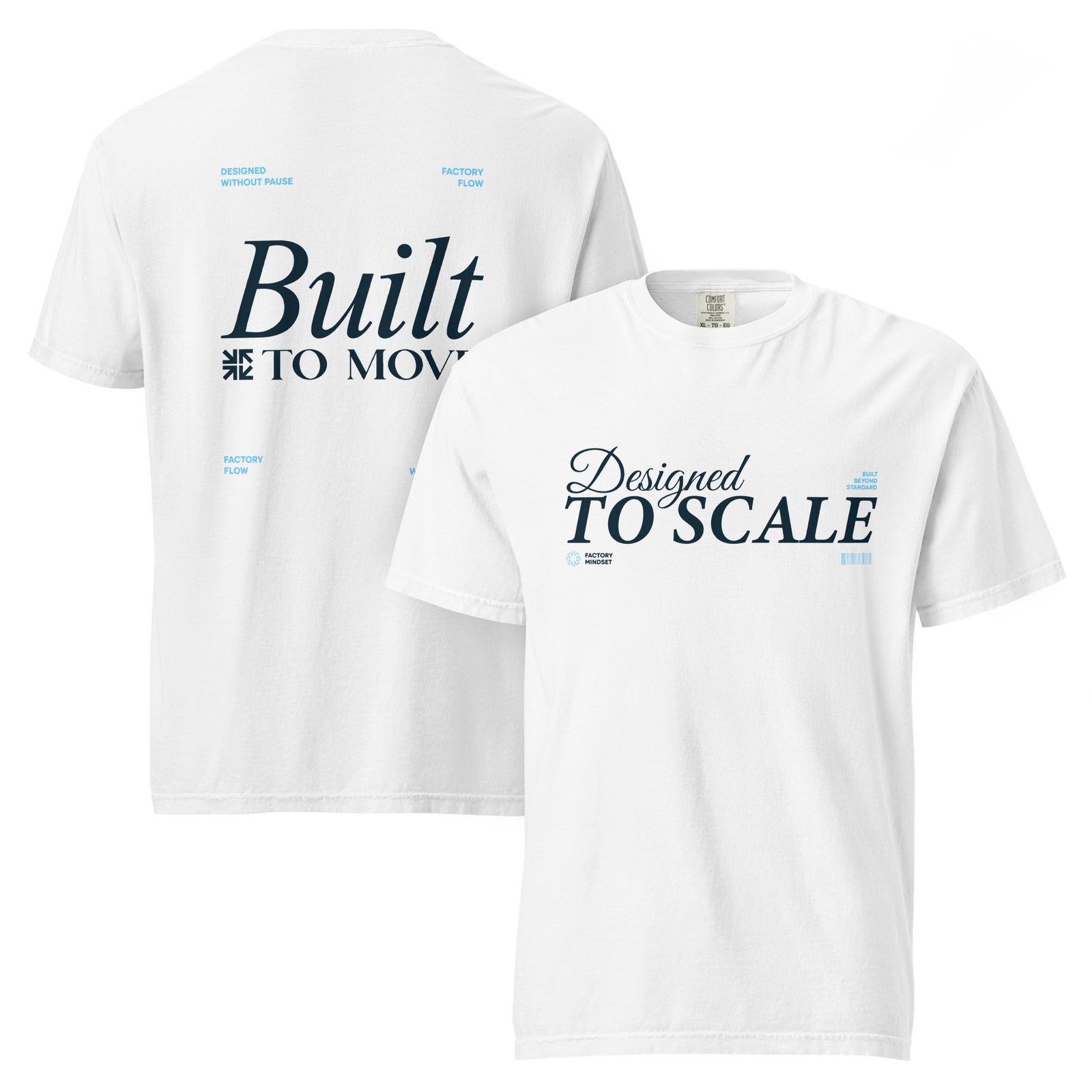 Unisex "Designed to Scale" garment-dyed heavyweight t-shirt - Image 5