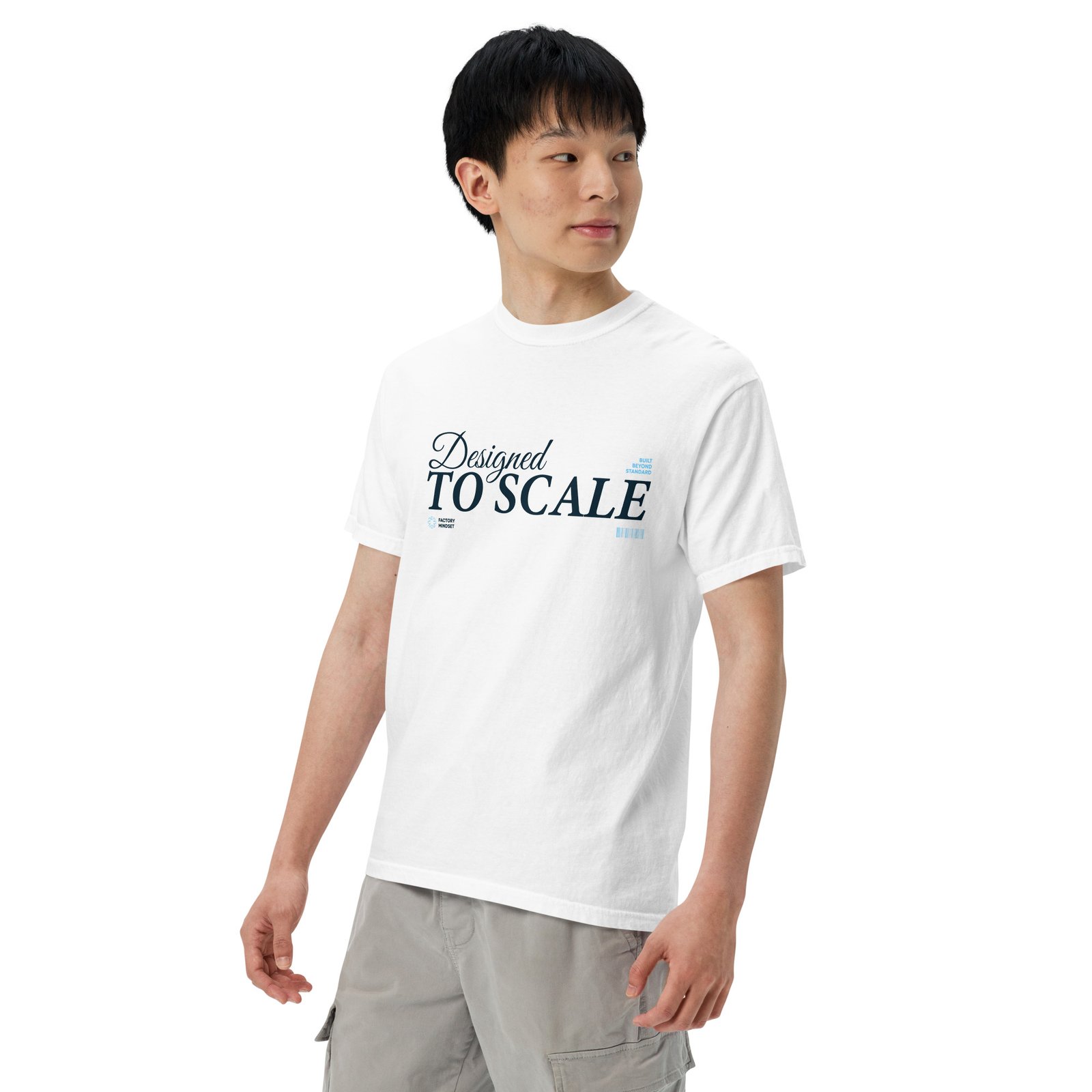 Unisex "Designed to Scale" garment-dyed heavyweight t-shirt - Image 10