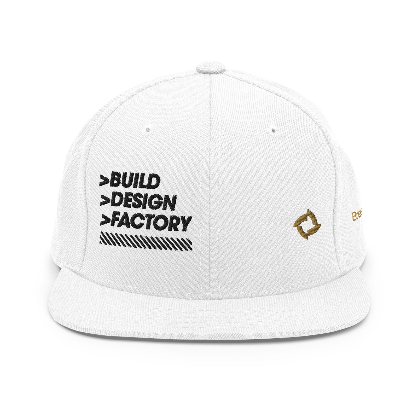BreezeTech White Snapback Hat