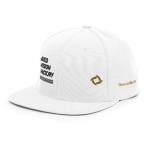 BreezeTech White Snapback Hat
