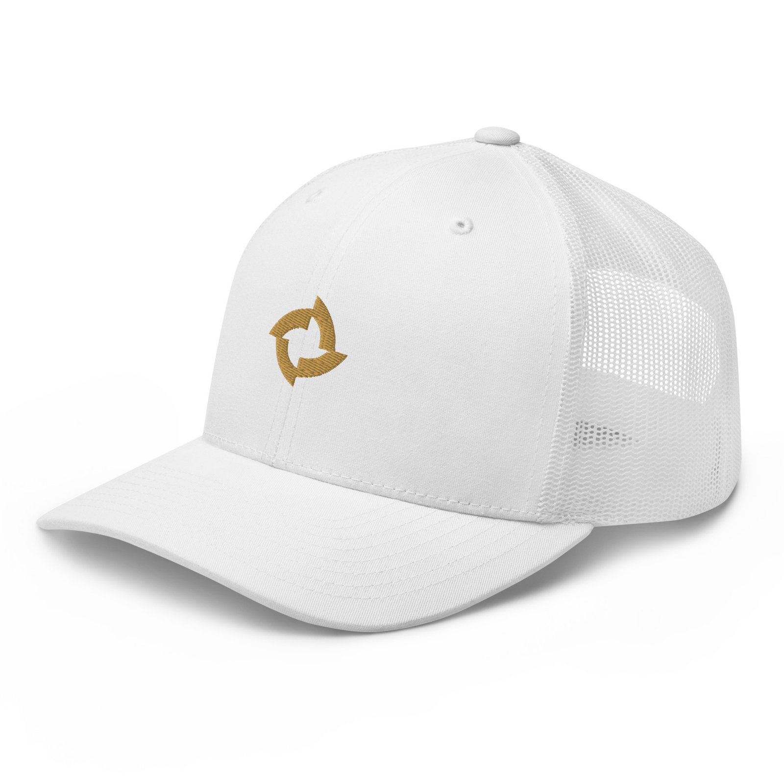 BreezeTech White Trucker Cap - Image 4