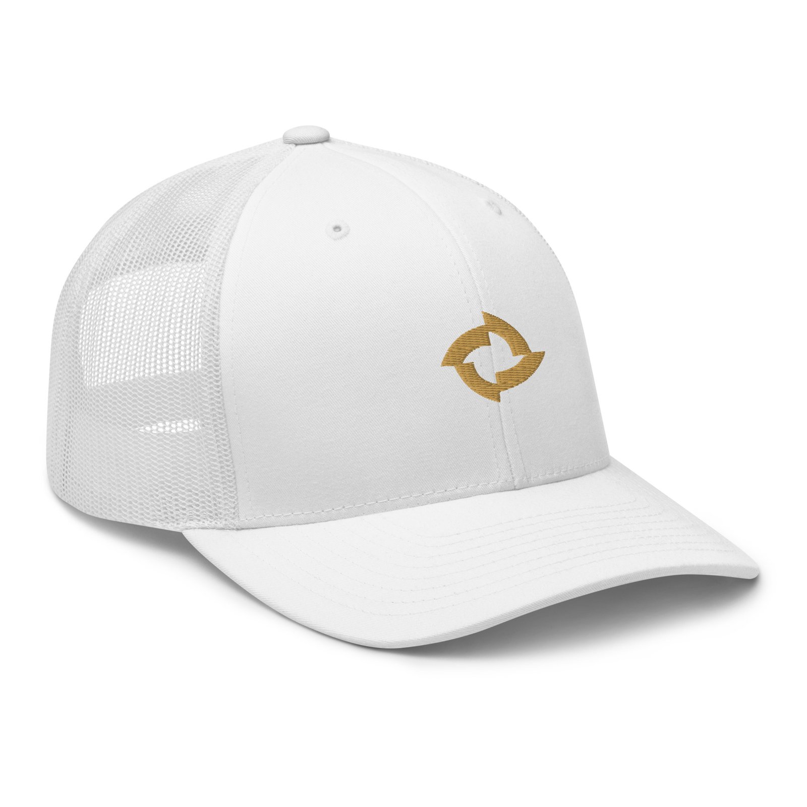 BreezeTech White Trucker Cap - Image 6