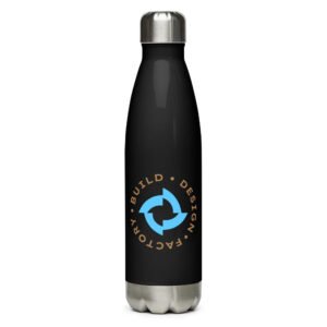 BreezeTech Stainless steel water bottle Dark