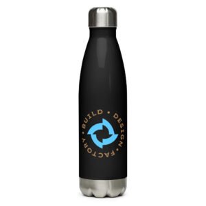 BreezeTech Stainless steel water bottle Dark