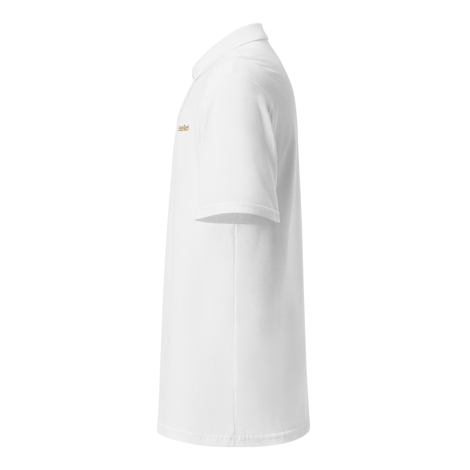 BreezeTech Unisex White polo shirt - Image 5