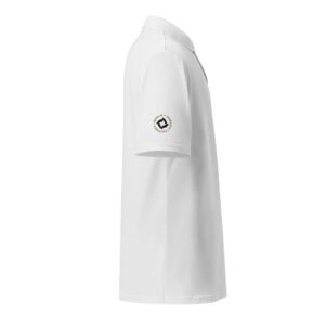 BreezeTech Unisex White polo shirt