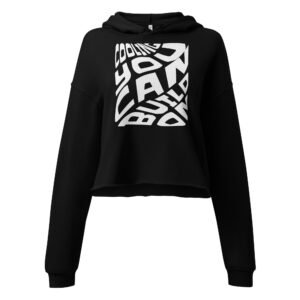 Unfold Crop Hoodie You Can