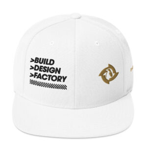 BreezeTech White Snapback Hat