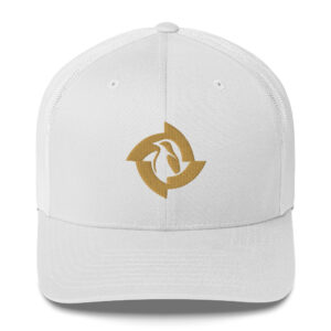 BreezeTech White Trucker Cap