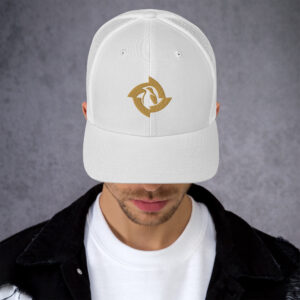 BreezeTech White Trucker Cap