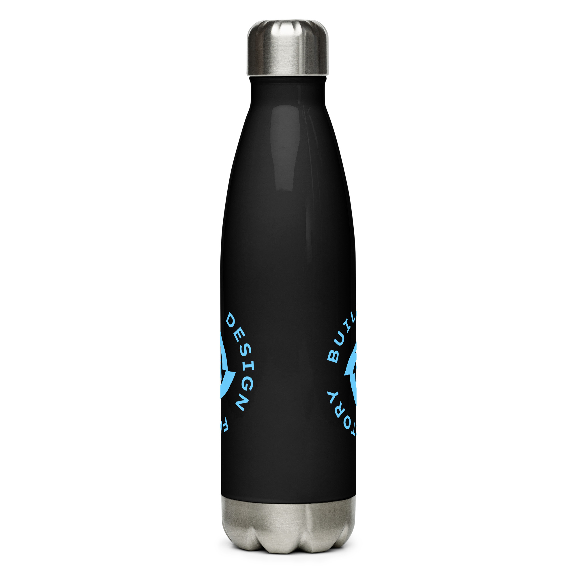BreezeTech Stainless steel water bottle Dark - Image 2