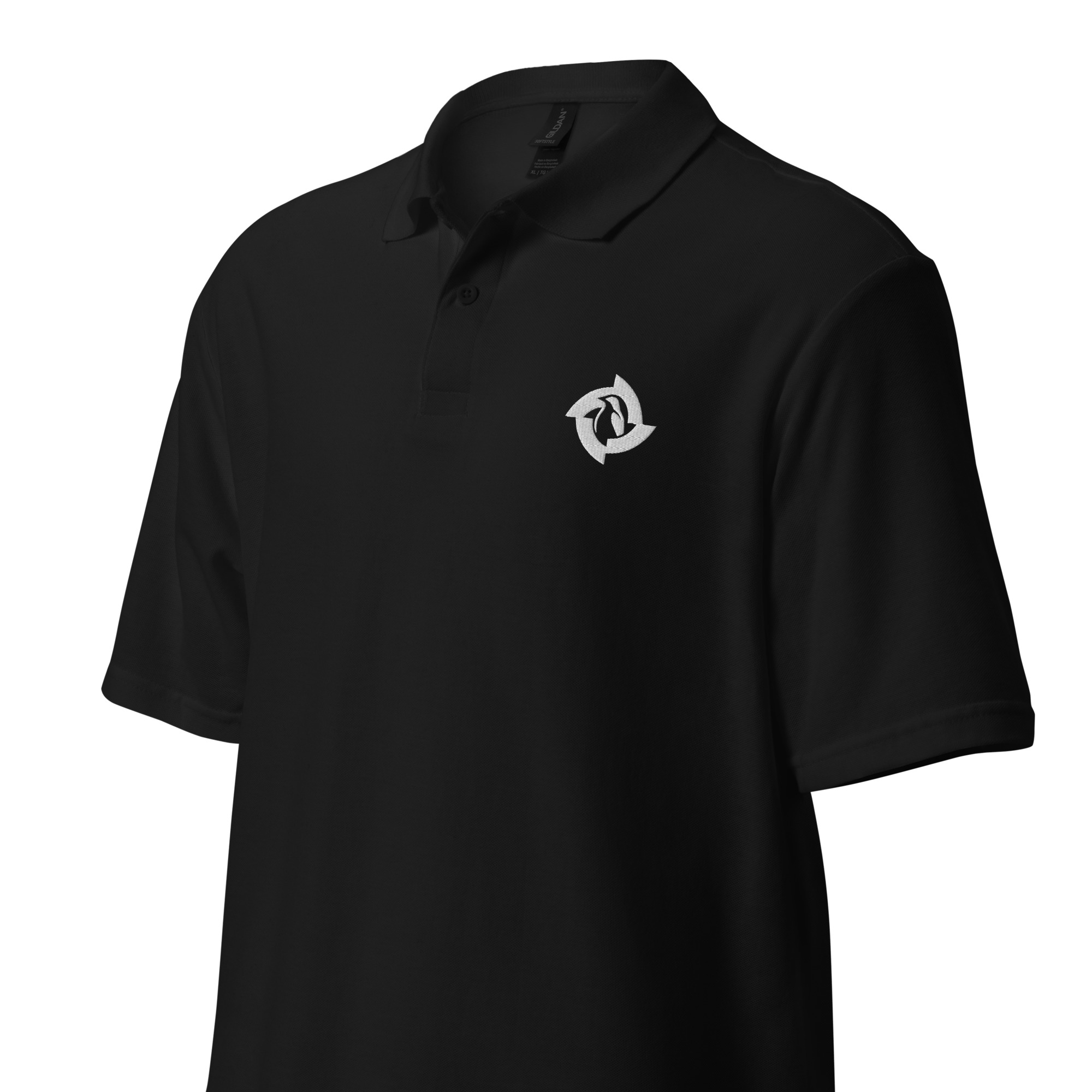 BreezeTech Unisex Dark polo shirt - Image 2