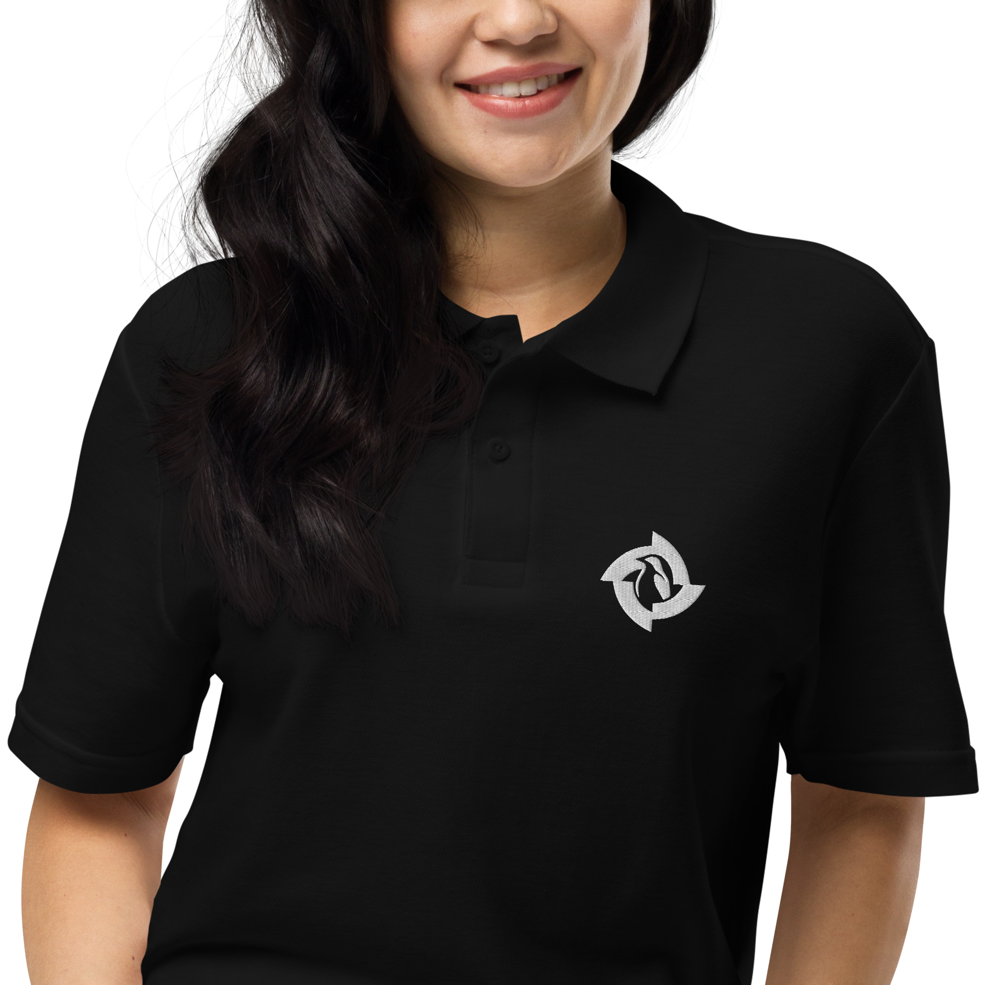 BreezeTech Unisex Dark polo shirt - Image 10