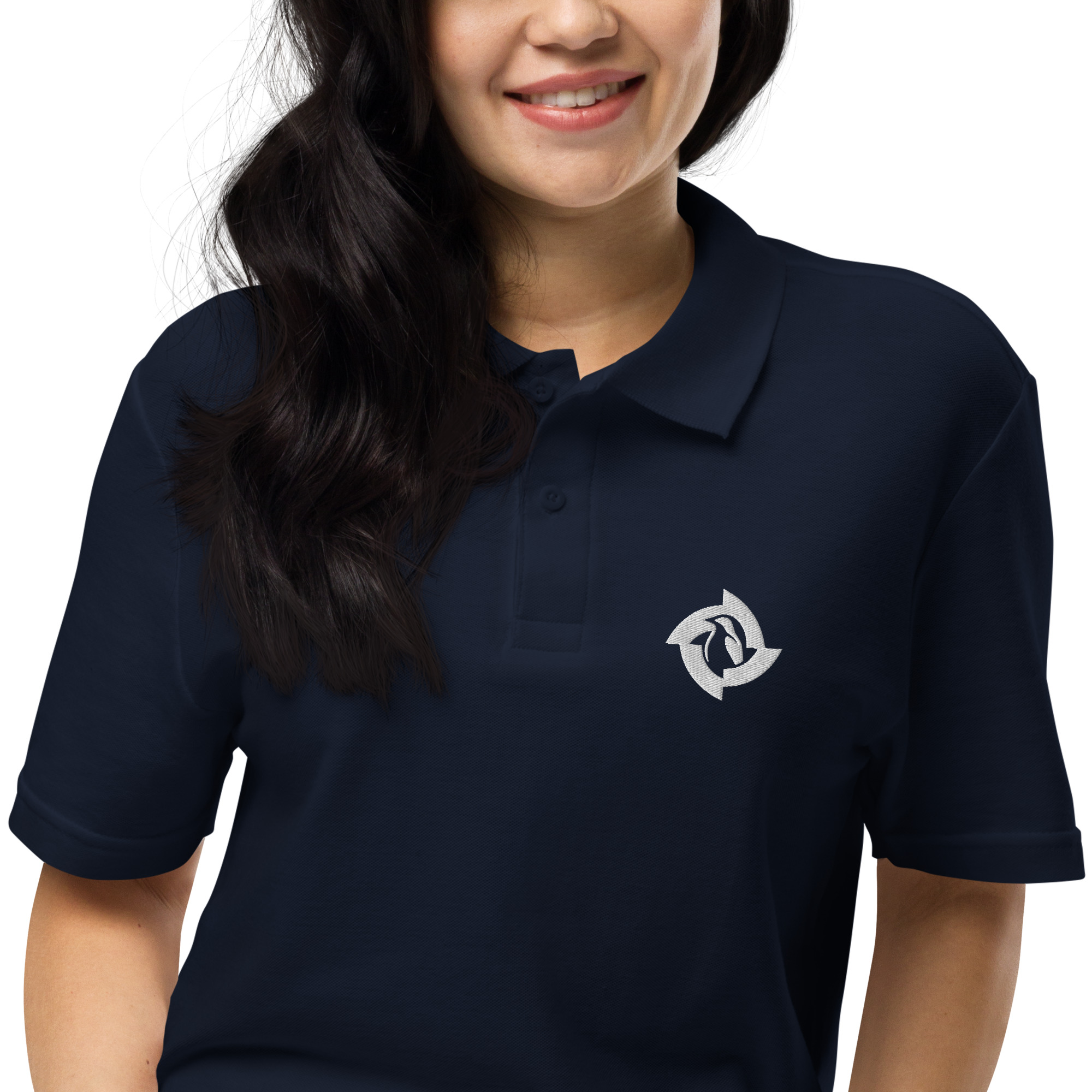 BreezeTech Unisex Dark polo shirt - Image 8