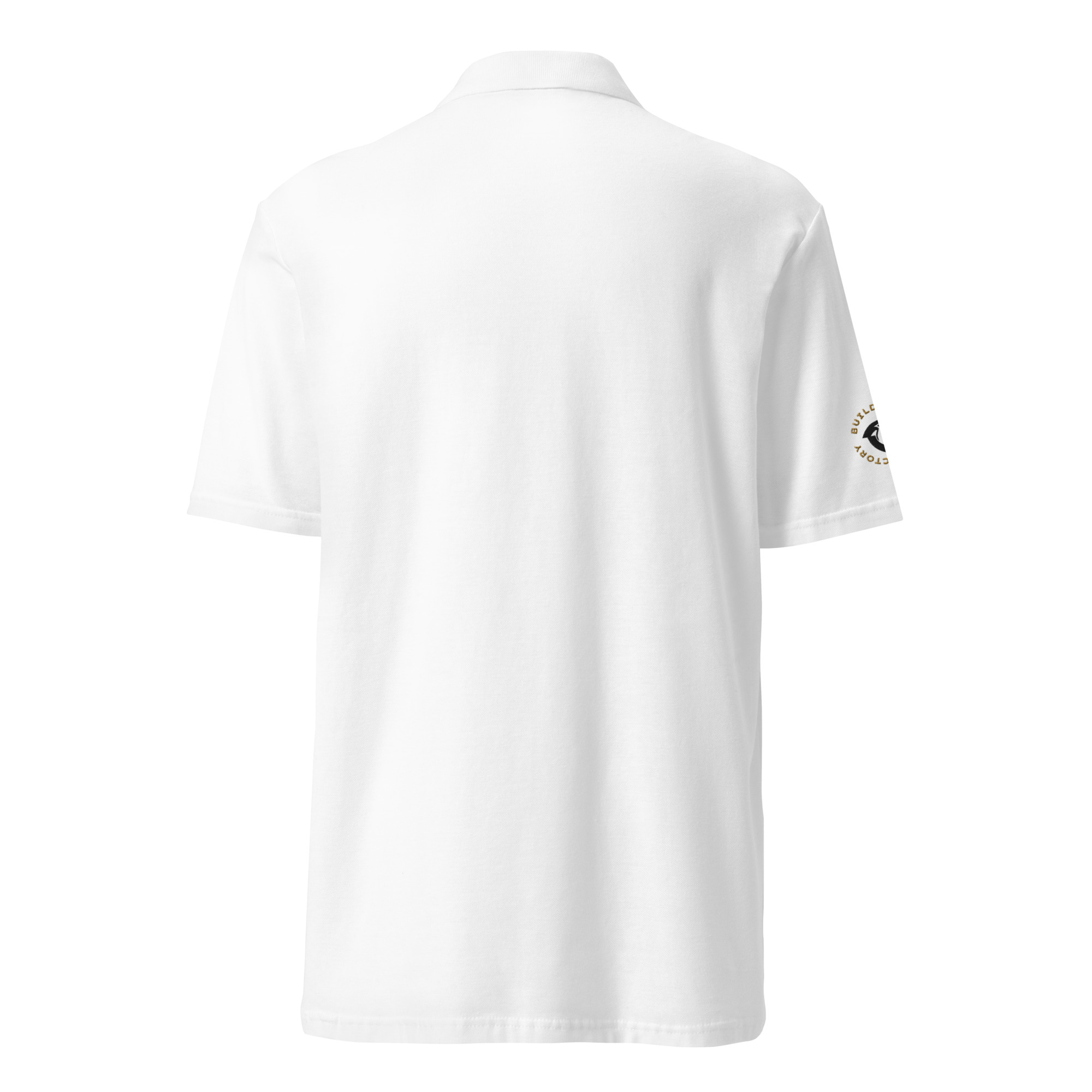 BreezeTech Unisex White polo shirt - Image 4