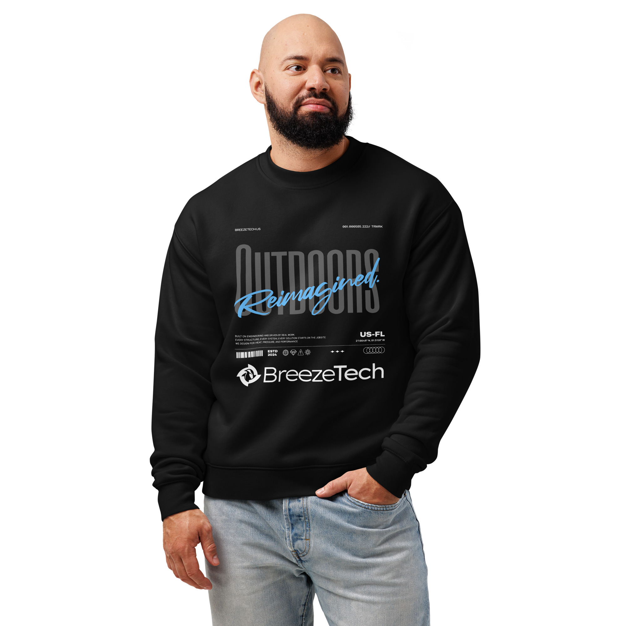 BreezeTech Unisex sweatshirt Reimagined - Image 5
